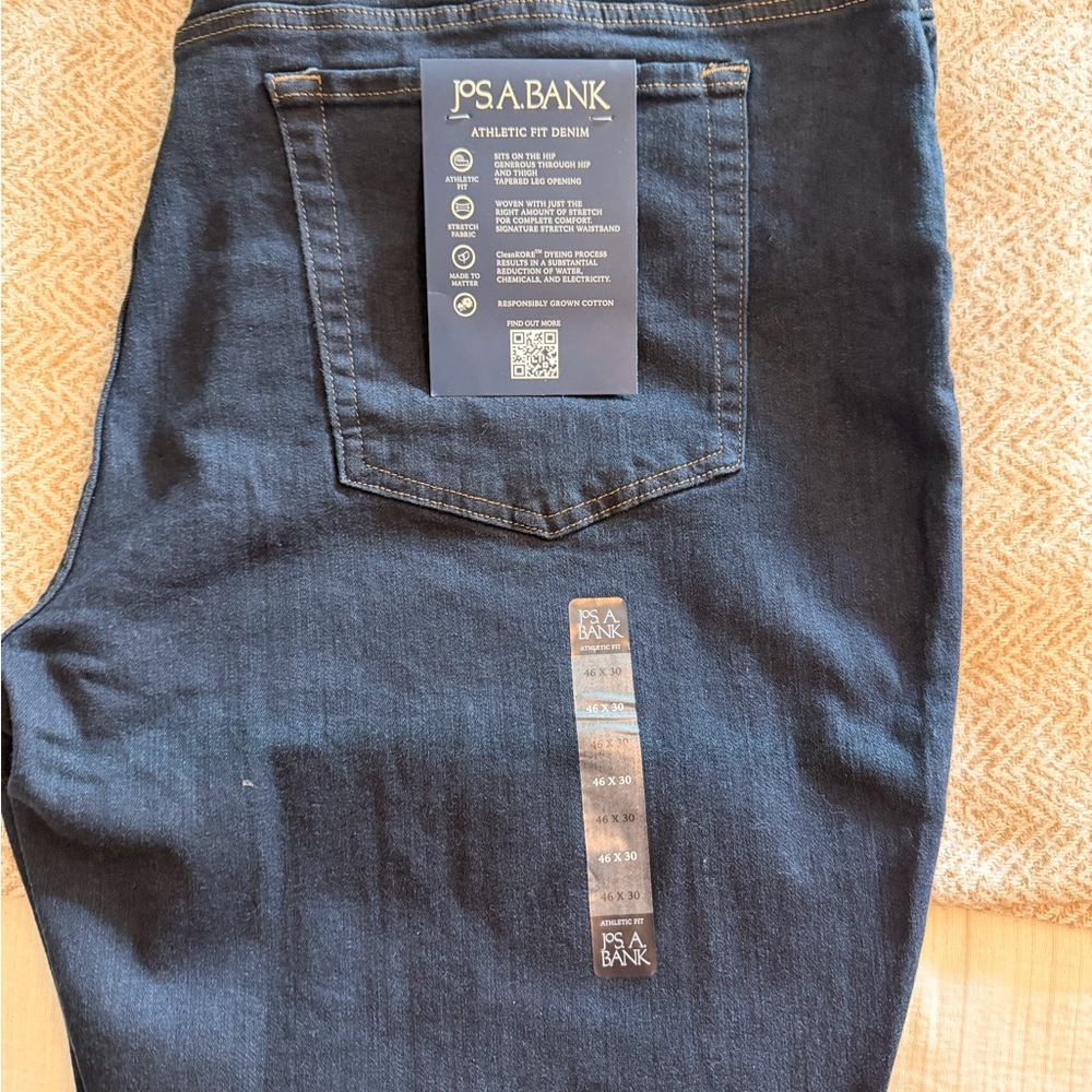 Jos. A. Bank Navy Athletic Fit Jeans